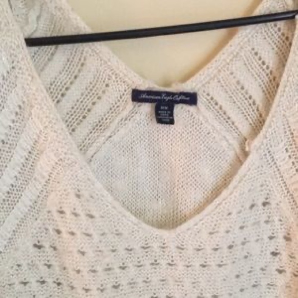 Cream American Eagle Sweater - Picture 2 of 4